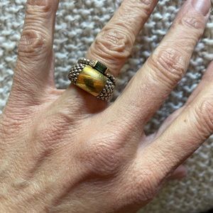 Lagos caviar and stacking ring set